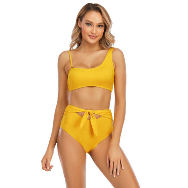 Modischer Bikini zweiteiliger Badeanzug in drei Farben